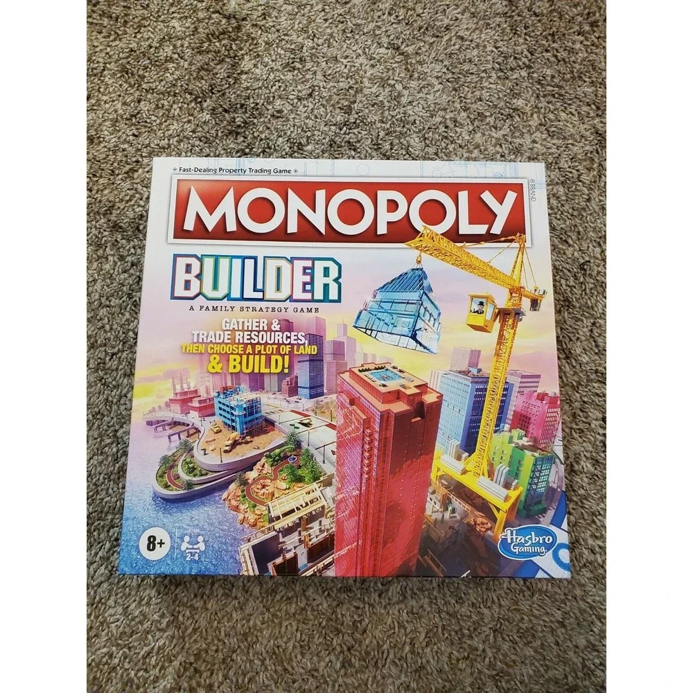 Monopoly Builder Board Game Strategy Game - Brand New Factory Sealed